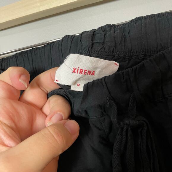 Xirena Draper Pants in Black SZ MEDIUM Cotton Pull-On Lagenlook Pants EUC $185 - Picture 7 of 10